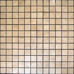 Mosaic Marble Tile St. Louis - Crema Marfil Marble 1x1 Mosaic Tile